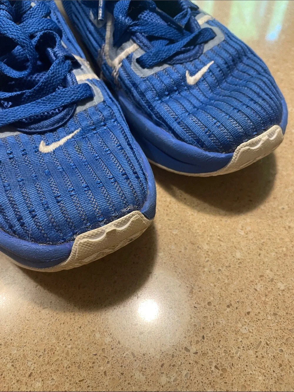 Nike Lebron Witness Kids Blue and White Athletic Sneakers